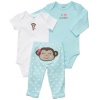 Carter's Girl's 3-piece Pull-on Pant Set - I Love Auntie with Monkey Design