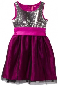 Hype Girls 7-16 Taffeta Dress, Magenta, 12 Hype Girls 7-16 Taffeta Dress, Magenta, 12