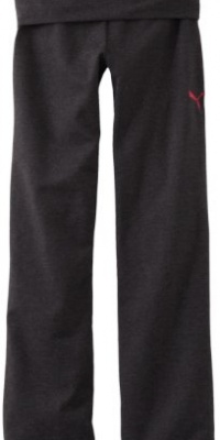 Puma - Kids Girls 7-16 Multi Glitter Foldover Yoga Pant, Charcoal, Large Puma - Kids Girls 7-16 Multi Glitter Foldover Yoga Pant, Charcoal, Large