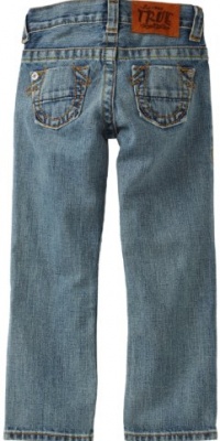 True Religion Boys 2-7 Herbie Slim Jean with Pony Express Pocket Detail, Coventry, 3 True Religion Boys 2-7 Herbie Slim Jean with Pony Express Pocket Detail, Coventry, 3