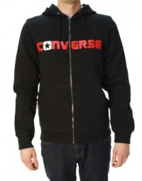Converse Men's Box Star Full Zip Long Sleeve Hoodie Black Converse Men's Box Star Full Zip Long Sleeve Hoodie Black