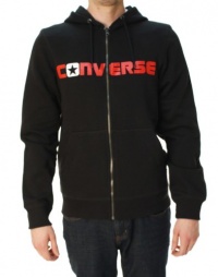 Converse Men's Box Star Full Zip Long Sleeve Hoodie Black