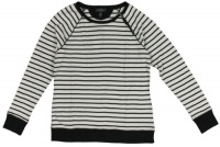 Lauren Jeans Co. Women's Zippered Striped Crewneck Top Lauren Jeans Co. Women's Zippered Striped Crewneck Top