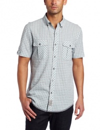 Calvin Klein Jeans Men's Austin Seersucker Check Short Sleeve Woven Shirt Calvin Klein Jeans Men's Austin Seersucker Check Short Sleeve Woven Shirt