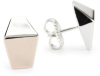 Elizabeth and James Architecture Silver and Rose Gold-Plated Earrings Elizabeth and James Architecture Silver and Rose Gold-Plated Earrings