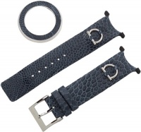 Gucci YFA50003 U-Play Kit Medium Slate Blue Ostrich Paw Watch Case Gucci YFA50003 U-Play Kit Medium Slate Blue Ostrich Paw Watch Case