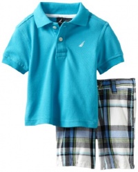 Nautica Baby-Boys Infant 2 Piece Solid Polo Short Set Nautica Baby-Boys Infant 2 Piece Solid Polo Short Set
