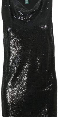 Lauren Ralph Lauren Women's Sequined Sleeveless Drape Neck Top (Black) Lauren Ralph Lauren Women's Sequined Sleeveless Drape Neck Top (Black)