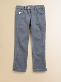 Give her the gift of must-have style. These grey jeans with the beloved five-pocket design offer a hint of stretch for a comfy fit.Button closureZip flyBelt loopsFive-pocket styleLogo detail on coin pocket98% cotton/2% elastaneMachine washImported Give her the gift of must-have style. These grey jeans with the beloved five-pocket design offer a hint of stretch for a comfy fit.Button closureZip flyBelt loopsFive-pocket styleLogo detail on coin pocket98% cotton/2% elastaneMachine washImported