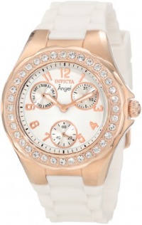 Invicta Women's 1646 Angel Jelly Fish Crystal Accented White Dial Watch Invicta Women's 1646 Angel Jelly Fish Crystal Accented White Dial Watch