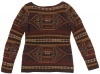 Lauren Ralph Lauren Women's Southwest Knit Boatneck Sweater (Multi) (Small)