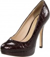 Joan & David Women's Flipp Platform Pump,Dark Brown Reptile, 7 US