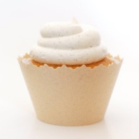 Glitter Creamy Ivory Pearl Twinkle Cupcake Wrapper - Set of 12 - Dazzling Liners for Anniversaries Glitter Creamy Ivory Pearl Twinkle Cupcake Wrapper - Set of 12 - Dazzling Liners for Anniversaries