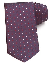 Reinvigorate your collection with a natty pin and polka dot tie from Canali, rendered in lustrous Italian silk, the perfect finish for an upbeat, refined presentation. Reinvigorate your collection with a natty pin and polka dot tie from Canali, rendered in lustrous Italian silk, the perfect finish for an upbeat, refined presentation.