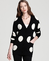 Add a pop of playful to your knitwear repertoire with a kate spade new york cardigan sprinkled with quirky polka dots. Add a pop of playful to your knitwear repertoire with a kate spade new york cardigan sprinkled with quirky polka dots.