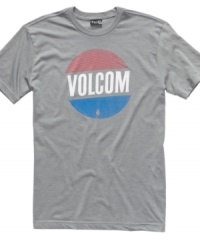 With a relaxed retro vibe, this Volcom tee gives that cool vintage look you like. With a relaxed retro vibe, this Volcom tee gives that cool vintage look you like.