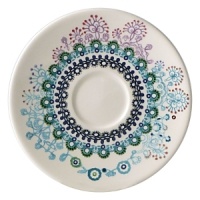 Sultana is a graphic and contemporary design in turquoise, orange, navy, and lavender inspired by laces of the Orient. Sultana is a graphic and contemporary design in turquoise, orange, navy, and lavender inspired by laces of the Orient.