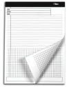 TOPS Docket Gold Project Planning Pad, 8.5 x 11.75 Inch, Grid on Bottom, 40 Sheets, 4-Pack, White (77101)