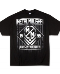 Flex your fighter style with this graphic t-shirt by Metal Mulisha. Flex your fighter style with this graphic t-shirt by Metal Mulisha.