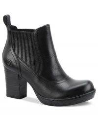 Smooth leather lining and Opanka hand-crafted construction ensure that the Mireille booties by Born will be one of your most beloved pairs. Smooth leather lining and Opanka hand-crafted construction ensure that the Mireille booties by Born will be one of your most beloved pairs.