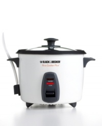 A culinary staple, rice adds a essential element to virtually any dish. This rice cooker from Black & Decker lets you prepare up to 16 cups of delicious, fluffy rice – white, brown or flavored – helping you put more satisfying sides on the table. One-year warranty. Model RC436. A culinary staple, rice adds a essential element to virtually any dish. This rice cooker from Black & Decker lets you prepare up to 16 cups of delicious, fluffy rice – white, brown or flavored – helping you put more satisfying sides on the table. One-year warranty. Model RC436.