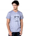 The force is with you wearing this v-neck t-shirt from Marc Ecko Cut & Sew.