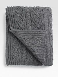 Bring the luxury of cashmere into your home soft-to-the-touch cable-knit throw.12-ply cashmere56 X 72Dry cleanImported Bring the luxury of cashmere into your home soft-to-the-touch cable-knit throw.12-ply cashmere56 X 72Dry cleanImported