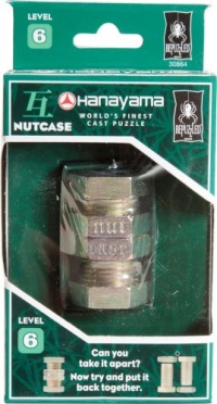 BePuzzled Hanayama Cast Metal Brainteaser Puzzles - Hanayama Nutcase Puzzle (Level 6) BePuzzled Hanayama Cast Metal Brainteaser Puzzles - Hanayama Nutcase Puzzle (Level 6)