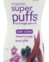 Plum Organics Baby Super Puffs Purples, Blueberry & Purple Sweet Potato, 1.5-Ounce Containers (Pack of 8)