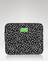 Give your gadget the designer treatment. kate spade new york's spot-splashed iPad sleeve is designed for maximum practicality with a twinge of whimsy.