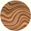 Area Rug 5x5 Round Contemporary Multi Brow Color - Momeni New Wave Rug from RugPal
