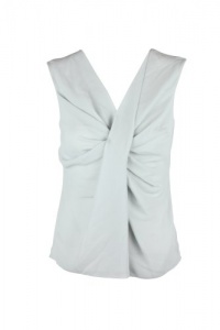 MICHAEL Michael Kors Womens Petite Gathered Twist Top MICHAEL Michael Kors Womens Petite Gathered Twist Top