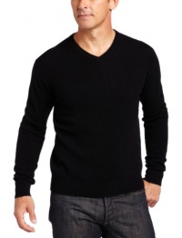 Williams Cashmere Men's 100% Cashmere V-Neck Sweater, Black, Medium Williams Cashmere Men's 100% Cashmere V-Neck Sweater, Black, Medium