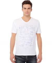 Crafted in soft slub cotton, this Buffalo David Bitton shirt proves cool can be comfortable too. Crafted in soft slub cotton, this Buffalo David Bitton shirt proves cool can be comfortable too.