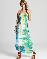 C&C California Dress - Mirage Tie Dye Strapless Maxi Dress C&C California Dress - Mirage Tie Dye Strapless Maxi Dress