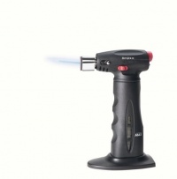 BonJour Crème Brûlée Chef's Culinary Torch with Fuel Gauge, Black BonJour Crème Brûlée Chef's Culinary Torch with Fuel Gauge, Black