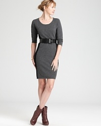 Update your workweek repertoire with this C by Bloomingdale's dress. Crisp color blocking defines a sleek sheath silhouette for modern sophistication. Update your workweek repertoire with this C by Bloomingdale's dress. Crisp color blocking defines a sleek sheath silhouette for modern sophistication.