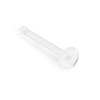 Bio Flex 18 Gauge 2mm Flat top Bone Nose Retainer Clear-Sold Individually