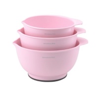 KitchenAid Classic Mixing Bowls, Pink, Set of 3 KitchenAid Classic Mixing Bowls, Pink, Set of 3