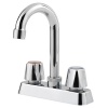 Pfister G171-4000 Pfirst Series Two Metal Handle 2-Hole Lead Free Bar/Prep Faucet, Polished Chrome