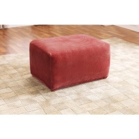 Sure Fit Stretch Pique Ottoman Slipcover, 1-Piece, Nutmeg Sure Fit Stretch Pique Ottoman Slipcover, 1-Piece, Nutmeg