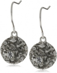 Kenneth Cole New York Textured Silver-Tone Drop Earrings