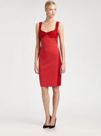 This sleek panel-constructed style features an alluring bustier silhouette.Shoulder strapsSweetheart necklinePanel constructionConcealed back zipSilk liningAbout 27 from natural waistRayon/nylon/linen/polyesterDry cleanMade in Italy of imported fabricModel shown is 5'10 (177cm) wearing US size 4. This sleek panel-constructed style features an alluring bustier silhouette.Shoulder strapsSweetheart necklinePanel constructionConcealed back zipSilk liningAbout 27 from natural waistRayon/nylon/linen/polyesterDry cleanMade in Italy of imported fabricModel shown is 5'10 (177cm) wearing US size 4.