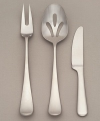 Achieving perfect harmony between function and beauty has been the vision of Yamazaki flatware designers since 1918. A versatile complement to a variety of table linens, glassware and casual china, the Hafnia 3-piece servings set is simple and substantial in superior quality 18/8 stainless steel. Achieving perfect harmony between function and beauty has been the vision of Yamazaki flatware designers since 1918. A versatile complement to a variety of table linens, glassware and casual china, the Hafnia 3-piece servings set is simple and substantial in superior quality 18/8 stainless steel.