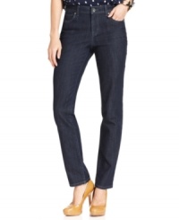 Try out these basic straight-leg jeans from Style&co. featuring studded back pocket embellishments! Try out these basic straight-leg jeans from Style&co. featuring studded back pocket embellishments!