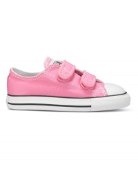 Walk it out. She can take her first steps in style and comfort in a pair of classic All-Star sneakers from Converse. Walk it out. She can take her first steps in style and comfort in a pair of classic All-Star sneakers from Converse.