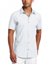 Calvin Klein Sportswear Men's Short Sleeve Yarn Dye Gingham Check Woven Shirt Calvin Klein Sportswear Men's Short Sleeve Yarn Dye Gingham Check Woven Shirt