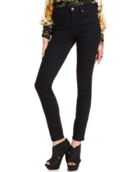 Skinny jeans get a vintage-inspired makeover from Jessica Simpson, complete with a higher rise and a goes-with-everything black wash. Skinny jeans get a vintage-inspired makeover from Jessica Simpson, complete with a higher rise and a goes-with-everything black wash.