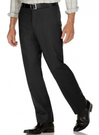 Calvin Klein CK Mens Black Wool Dress Pants Trousers Flat Front Calvin Klein CK Mens Black Wool Dress Pants Trousers Flat Front