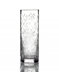 Etched with delicate latticework, the Petal Trellis bud vase lends everlasting romance to modern homes. A gift any couple will cherish in luminous glass from Martha Stewart Collection. Etched with delicate latticework, the Petal Trellis bud vase lends everlasting romance to modern homes. A gift any couple will cherish in luminous glass from Martha Stewart Collection.